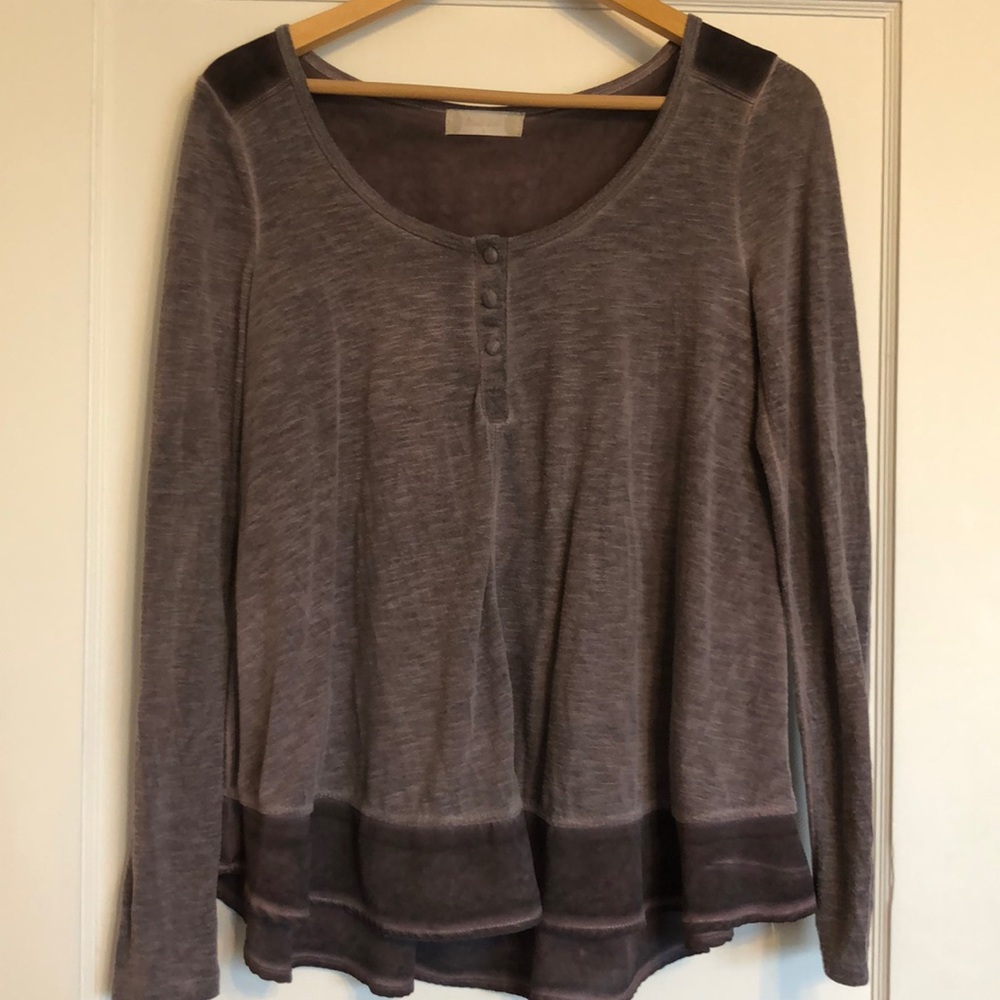 Altar'd State Mauve Long Sleeve Tee